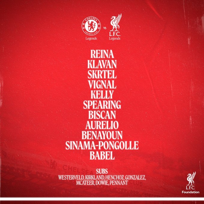 传奇赛, 切尔西 传奇赛, 切尔西